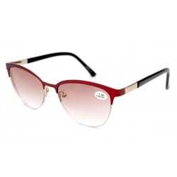 Затемнені окуляри для зору з залізною оправою 320155s-c12 тон.