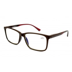 Стильні чоловічі окуляри для зору з пластиковою оправою 321100s-c3 з комп'ютерним захистом