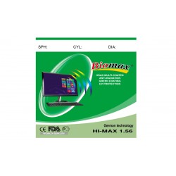 Полімерна комп'ютерна лінза BIOMAX HI-MAX (зелений відблиск) Ind. 1,56 ?70 (-17,0 / -20,0)
