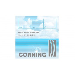 Мінеральна фотохромна лінза із заготовок CORNING, Франція. Grey Ind. 1,523 ?70-65 (±4,5 / ±6,0)