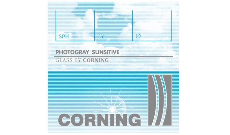 Мінеральна фотохромна лінза із заготовок CORNING, Франція. Grey Ind. 1,523 ?70-65 (±4,5 / ±6,0)