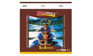 Полімерна фотохромна лінза BIOMAX (корич.) Ind. 1,56 70 (0.0 / +4.0)