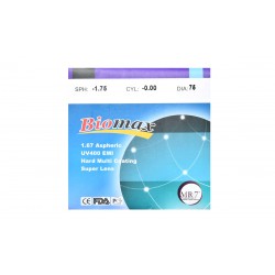 Полімерна асферична лінза BIOMAX UV400 + EMI Ind. 1,67 ?65 +6,5 /+10,0