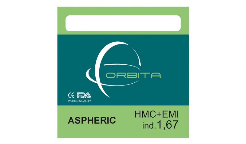 Полімерна асферична лінза ORBITA Ind. 1,67 Ø65 (+11,0 /+16,0)